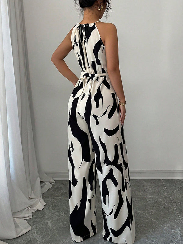 Zoe - Loose Sleeveless Spaghetti-Neck Jumpsuit