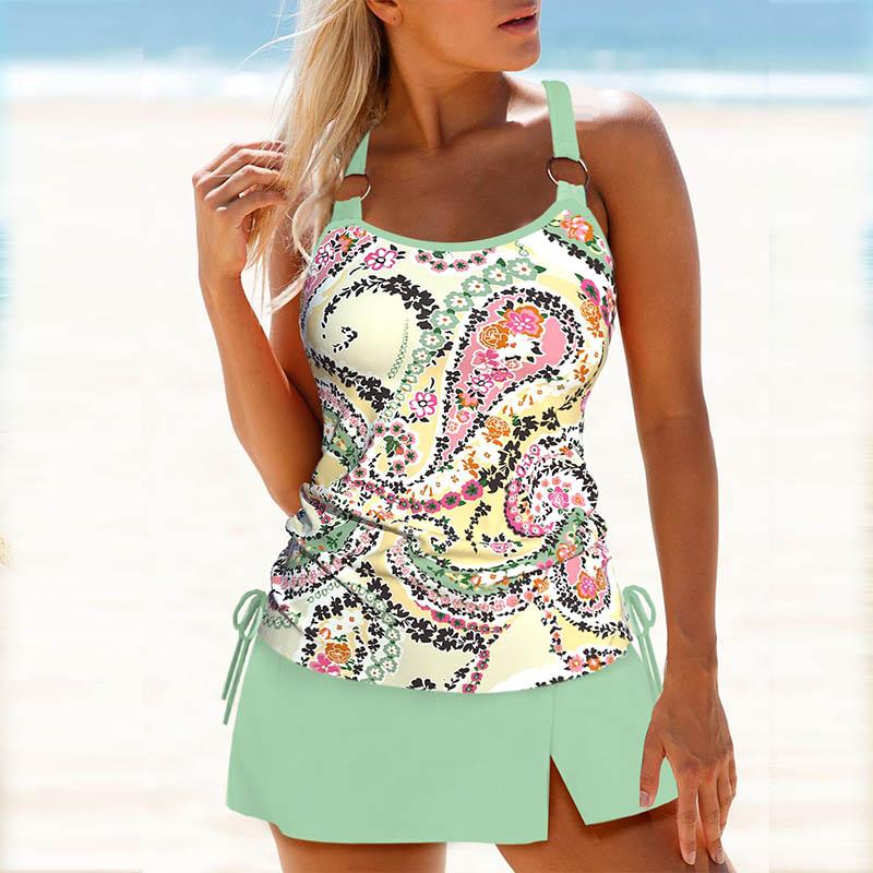 Marlee | Floral Ring Bikini Set with Shoulder Straps