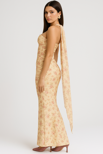 AUREN™ | Elegant Strapless Choker Dress