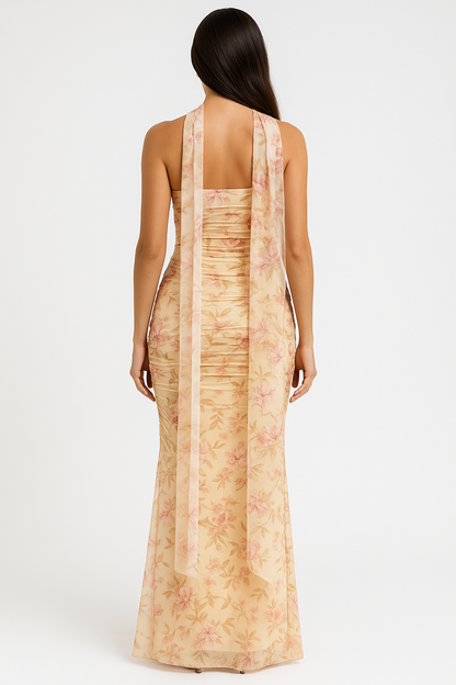 AUREN™ | Elegant Strapless Choker Dress