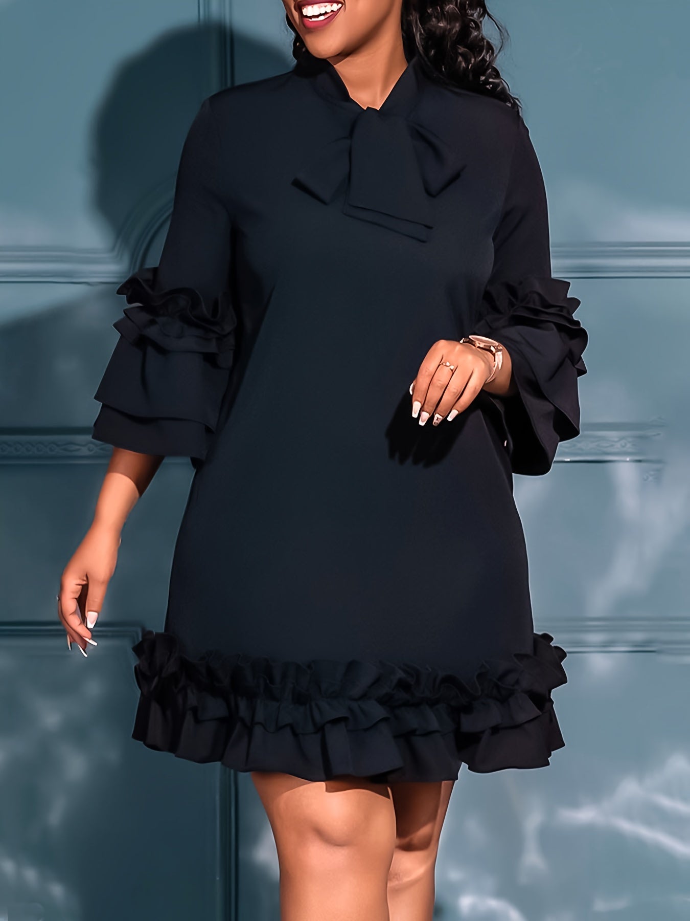 Fritzi - Bold Ruffled Dress