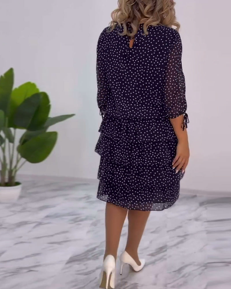 Tilly - Polka Dot Layered Dress