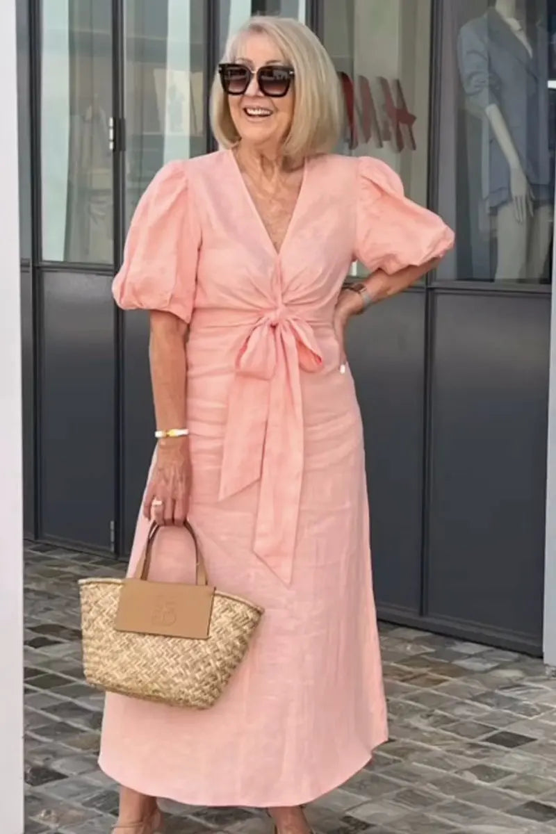 Natasha - Elegant V-Neck Dress