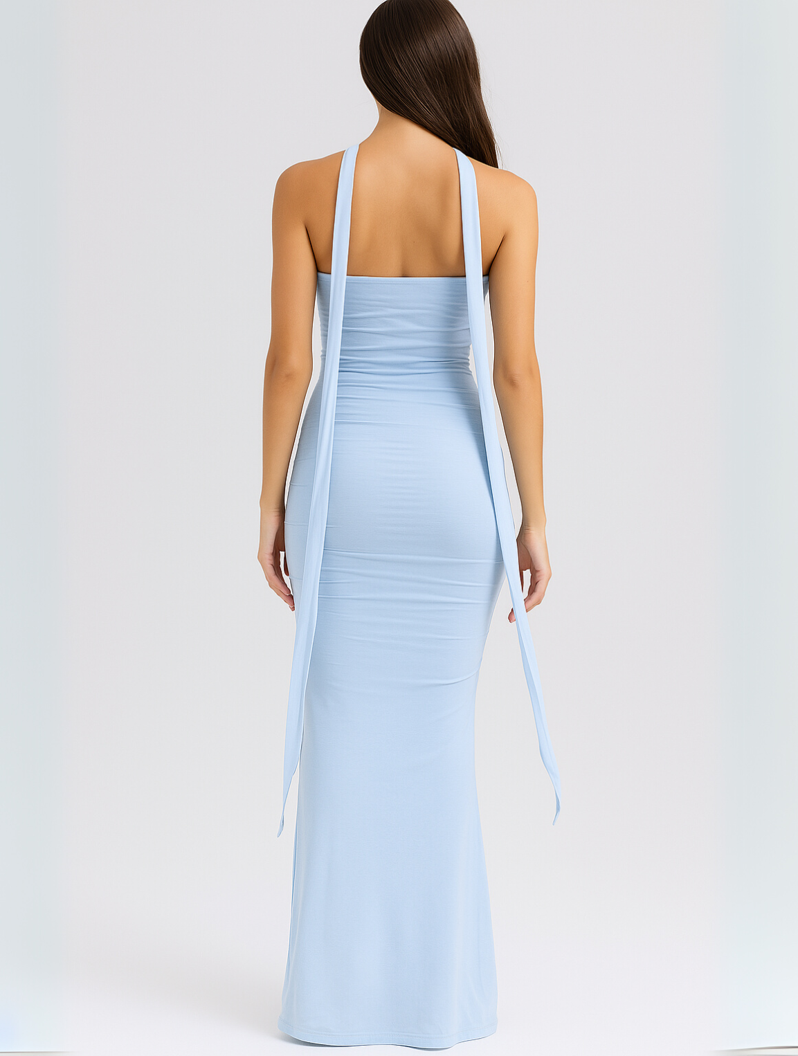 AUREN™ | Elegant Strapless Choker Dress