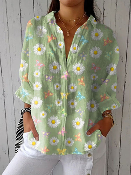 Celine | Leafy Meadow Blouse